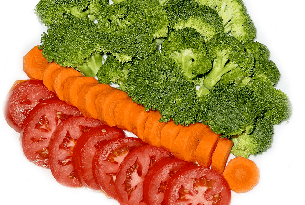 Broccoli, Carrot, and Tomato Salad