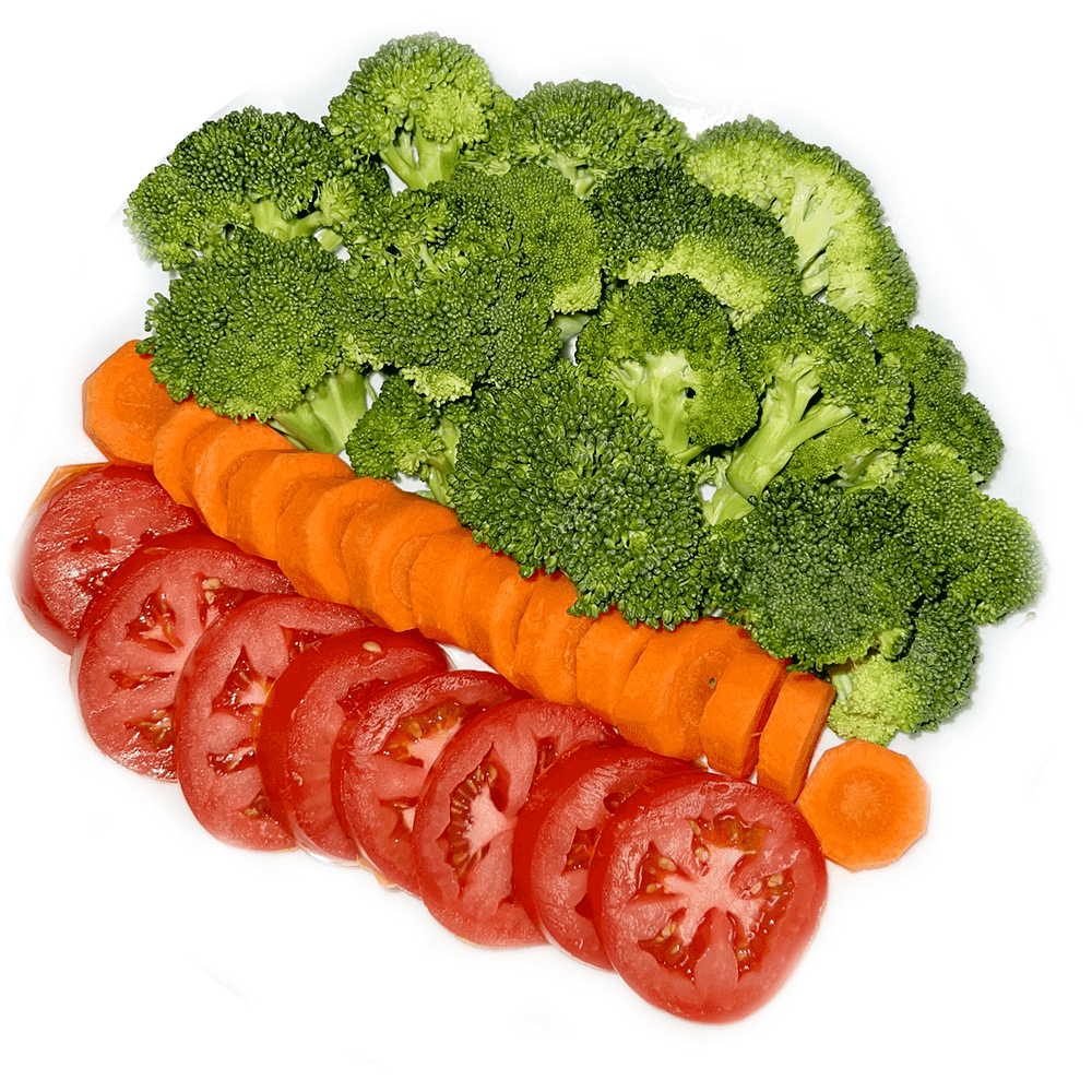 Broccoli, Carrot, and Tomato Salad