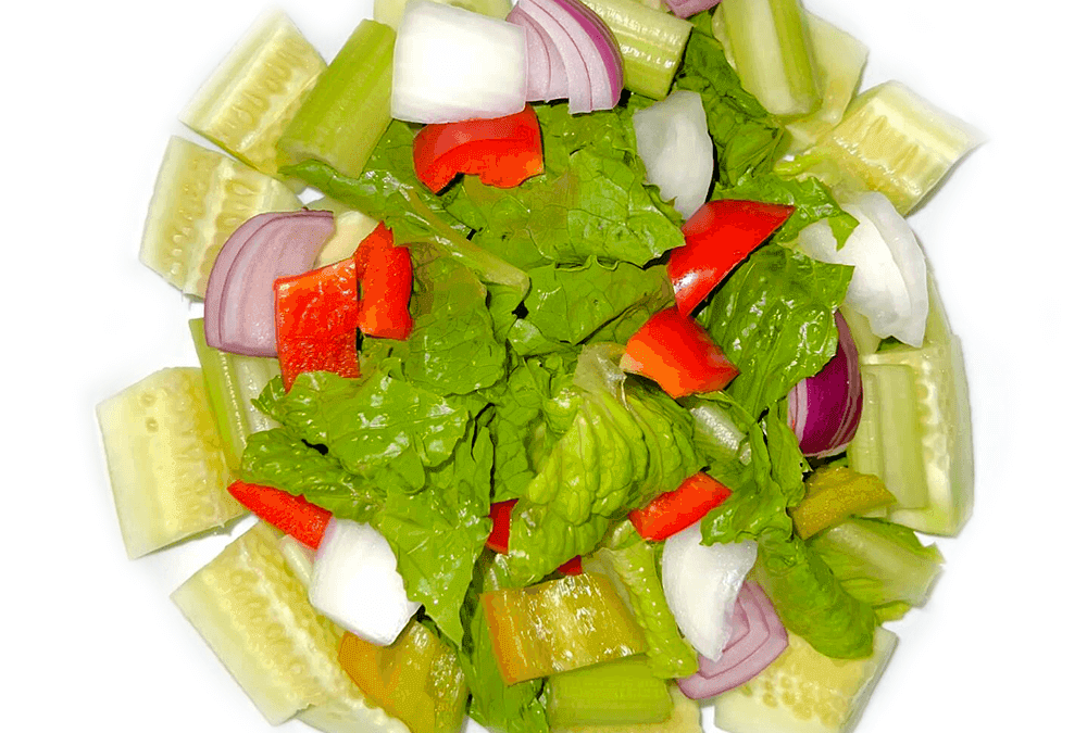 Celery, Cucumber and Lettuce Salad