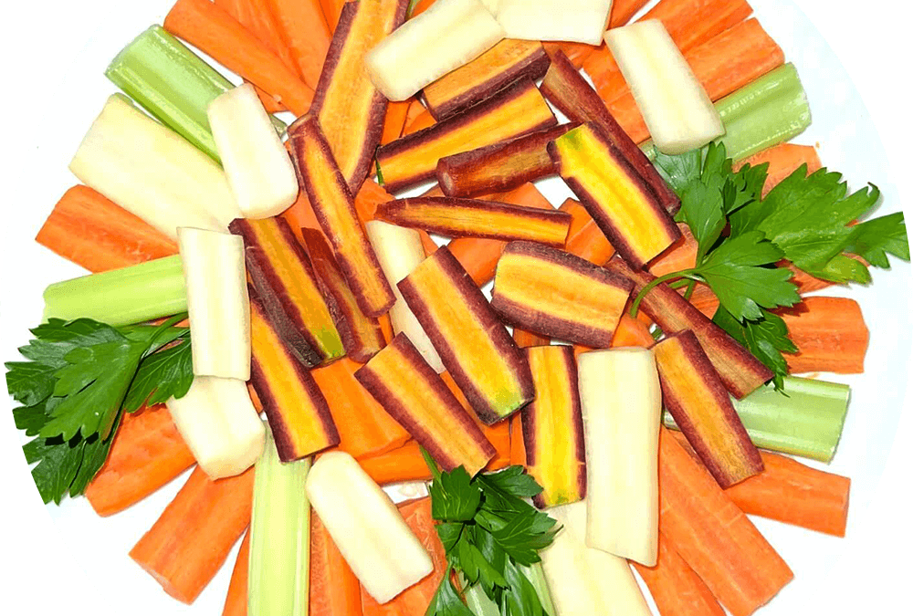 Rainbow Carrots and Celery Salad