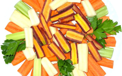 Rainbow Carrots and Celery Salad