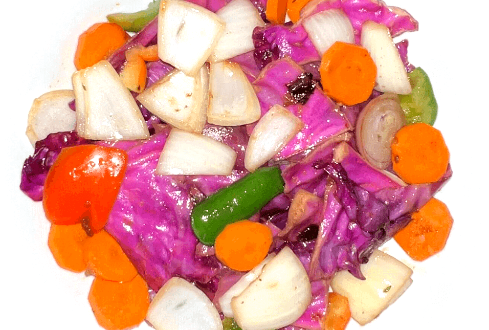 Steamed Cabbage and Carrot Salad