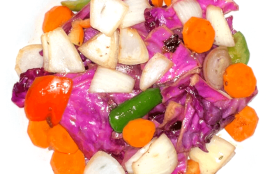 Steamed Cabbage and Carrot Salad