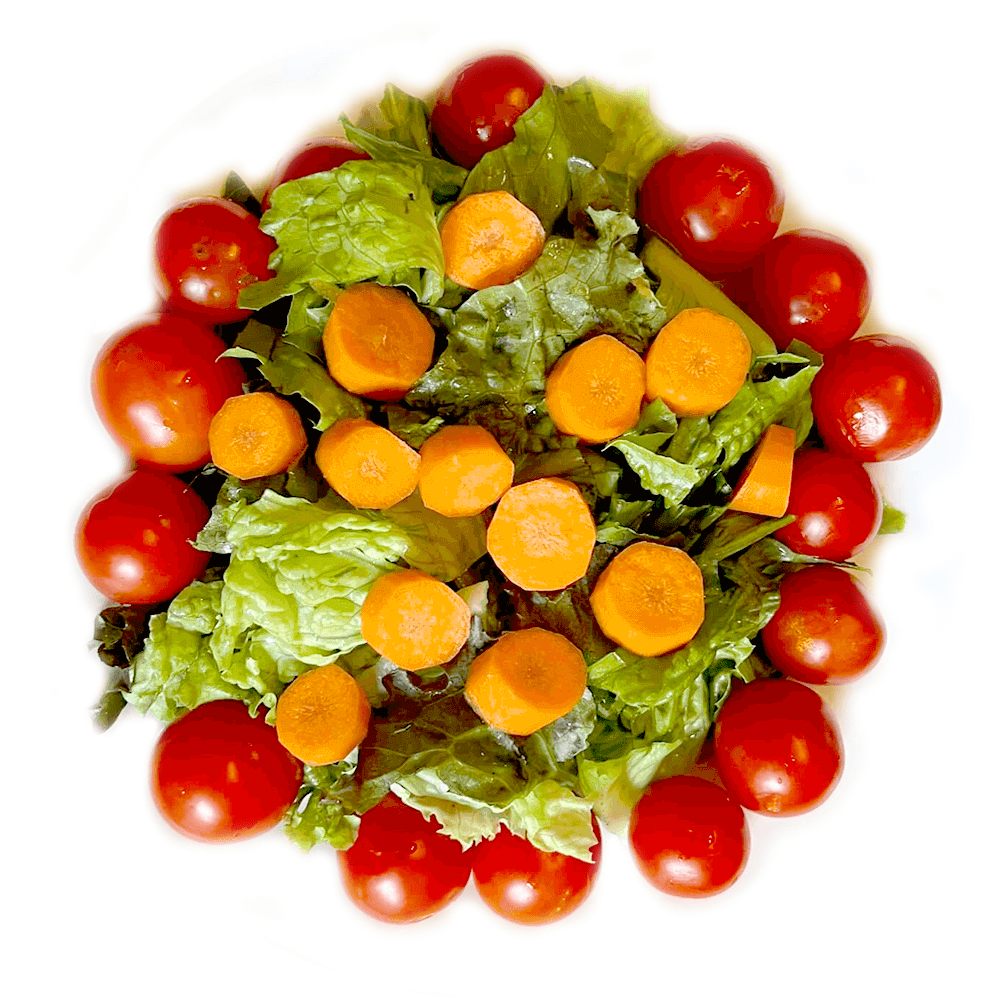 Romaine Lettuce Carrots And Cherry Tomatoes