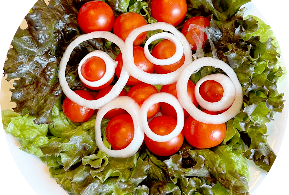 Cherry Tomato and Purple Lettuce Salad