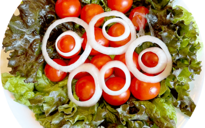 Cherry Tomato and Purple Lettuce Salad