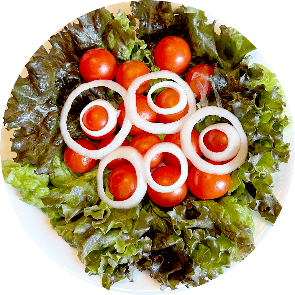 Cherry Tomato and Purple Lettuce Salad